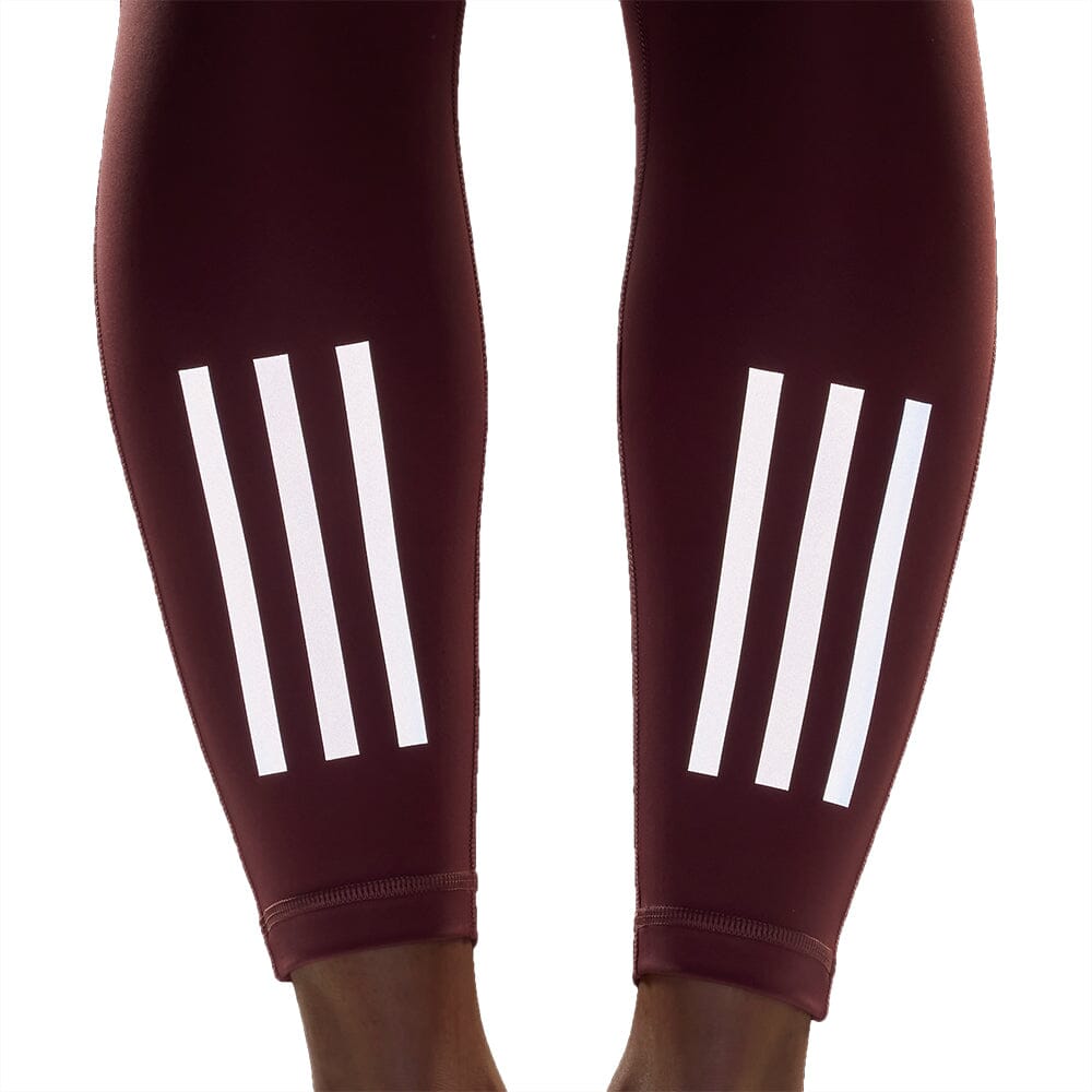 Adidas Women's Own the Run 7/8 Leggings - BlackToe Running#colour_preloved-crimson