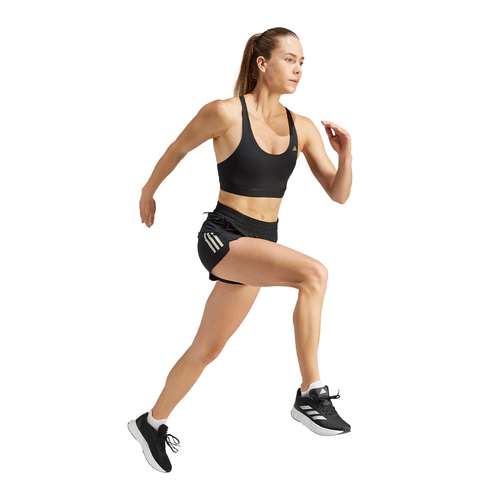 Adidas Women's Own The Run Shorts - BlackToe Running#colour_black