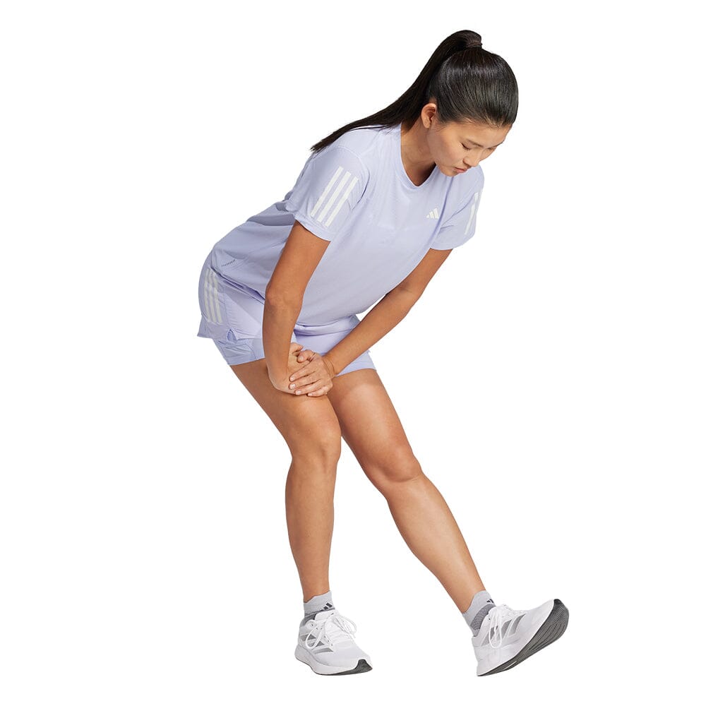 Adidas Women's Own The Run Tee - BlackToe Running#colour_violet