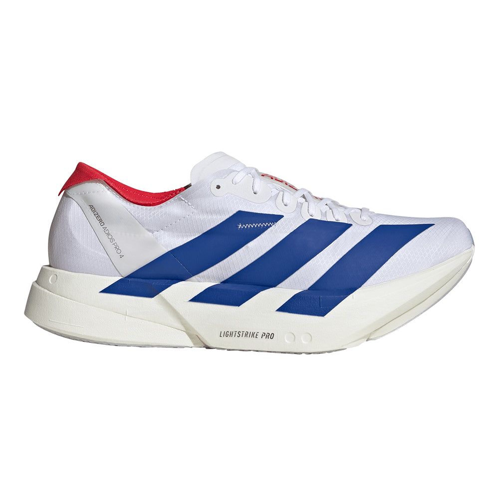 Adidas Men's Adizero Adios Pro 4 - BlackToe Running#colour_white-team-royal-blue-pure-ruby