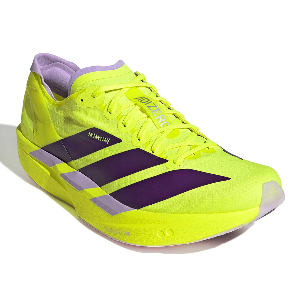 Adidas Men's Adizero Takumi Sen 11 - BlackToe Running#colour_solar-yellow-aurora-plum-powder-plum
