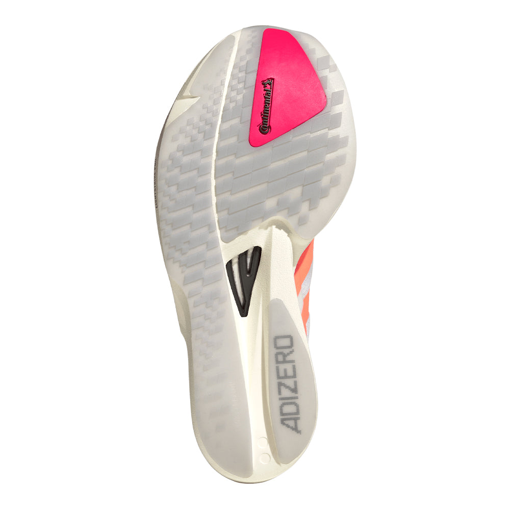 Adidas Women's Adizero Takumi Sen 11 - BlackToe Running#colour_cloud-white-beam-orange-lucid-red