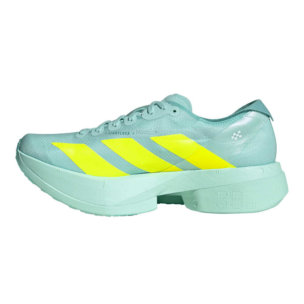 Adidas Men's Adizero Adios Pro 4 - BlackToe Running#colour_semi-flash-aqua-lucid-lemon-mint-ton