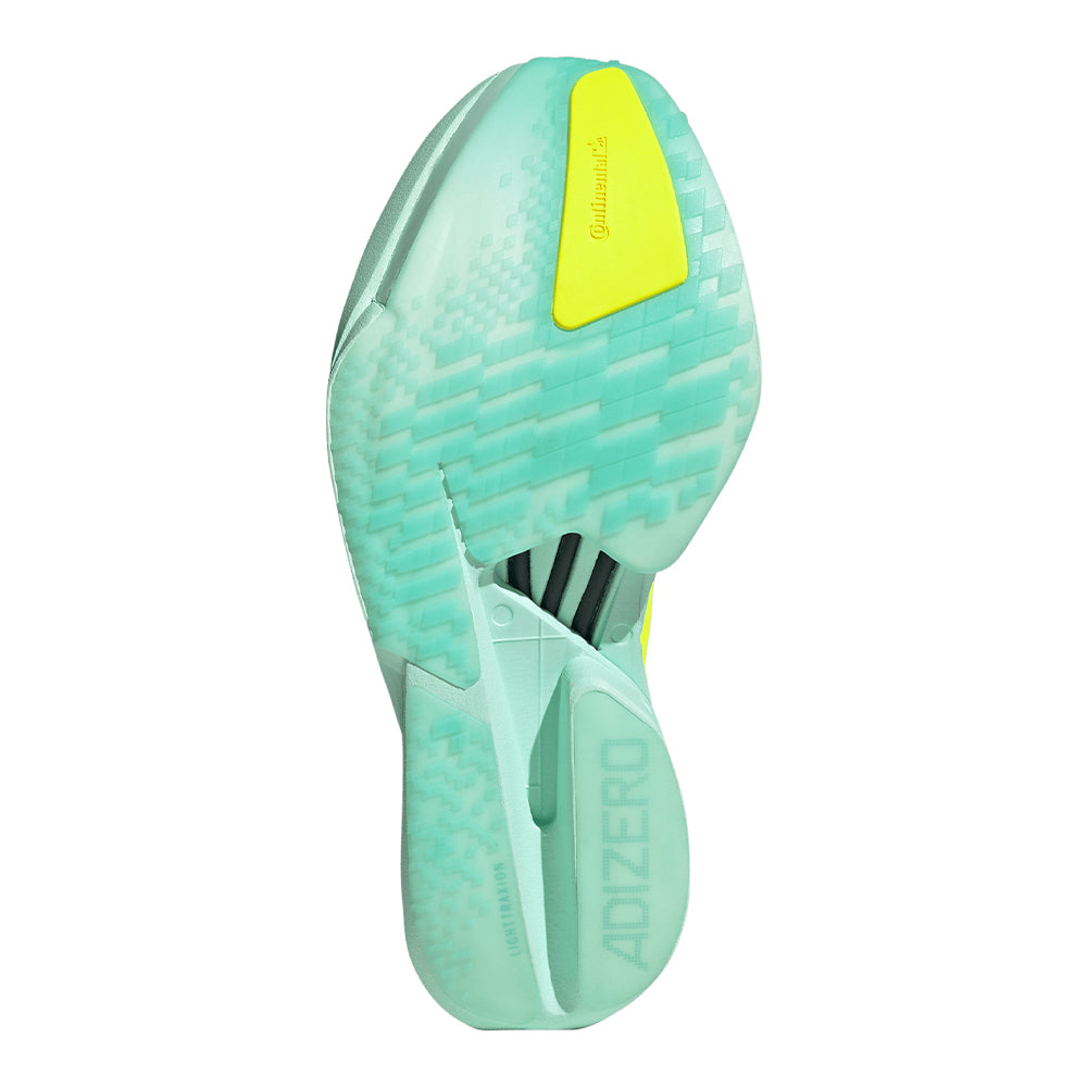 Adidas Men's Adizero Adios Pro 4 - BlackToe Running#colour_semi-flash-aqua-lucid-lemon-mint-ton