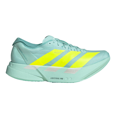 Adidas Men's Adizero Adios Pro 4 - BlackToe Running#colour_semi-flash-aqua-lucid-lemon-mint-ton