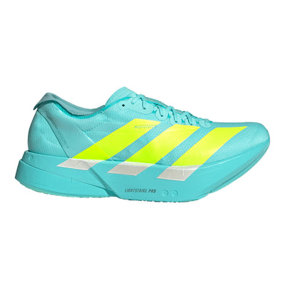 Adidas Men's Adizero Adios Pro 4 - BlackToe Running#colour_flash-aqua-lucid-lemon-mint-ton