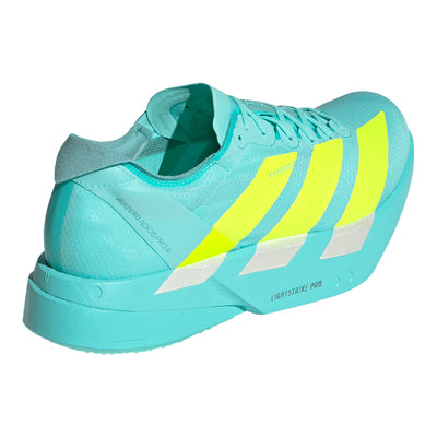 Adidas Men's Adizero Adios Pro 4 - BlackToe Running#colour_flash-aqua-lucid-lemon-mint-ton