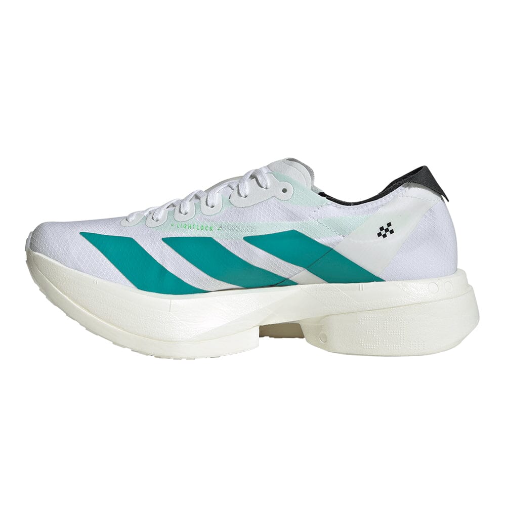 Adidas Men's Adizero Adios Pro 4 - BlackToe Running#colour_white-pure-teal-carbon