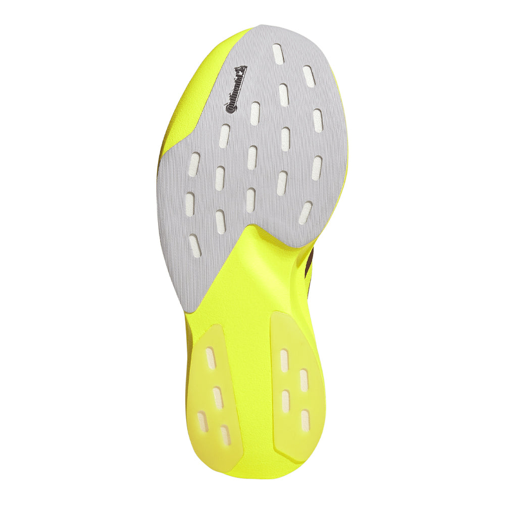 Adidas Women's Adizero Evo SL Woven - BlackToe Running#colour_solar-yellow-aurora-plum-powder-plum