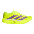 Adidas Women's Adizero Evo SL Woven - BlackToe Running#colour_solar-yellow-aurora-plum-powder-plum