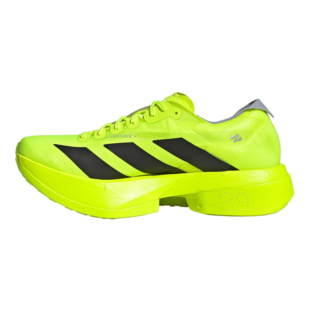 Adidas Women's Adizero Adios Pro 4 - BlackToe Running#colour_lucid-lemon-core-black-halo-silver