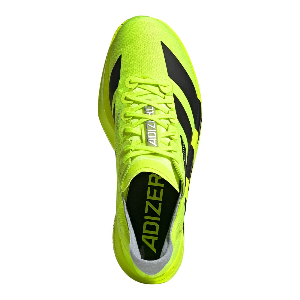 Adidas Women's Adizero Adios Pro 4 - BlackToe Running#colour_lucid-lemon-core-black-halo-silver
