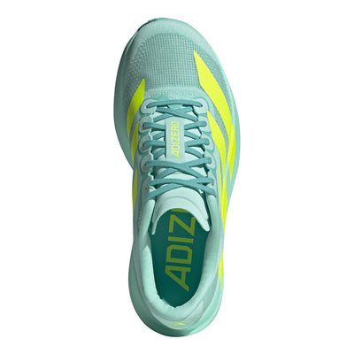 Adidas Women's Adizero Evo SL - BlackToe Running#colour_flash-aqua-lucid-lemon-mint-ton