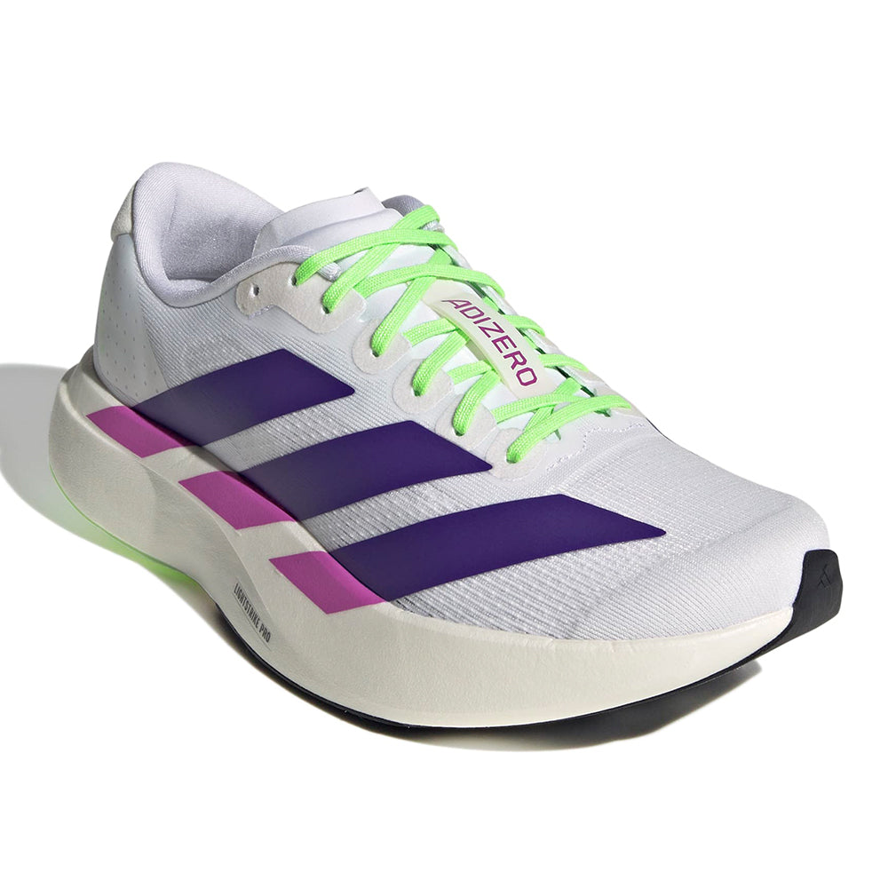 Adidas Women's Adizero Evo SL - BlackToe Running#colour_white-purple-burst