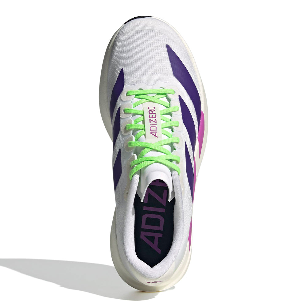 Adidas Women's Adizero Evo SL - BlackToe Running#colour_white-purple-burst