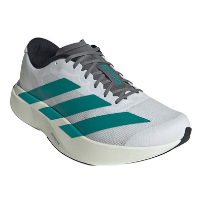 Adidas Men's Adizero Evo SL - BlackToe Running#colour_white-pure-teal-grey