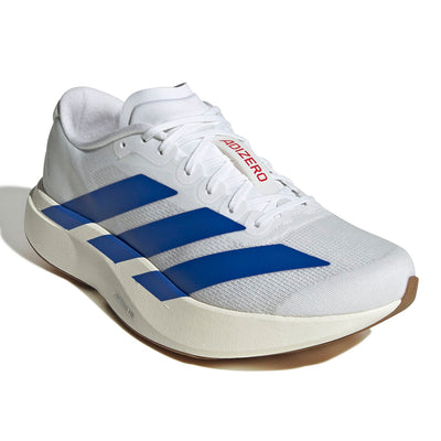 Adidas Men's Adizero Evo SL - BlackToe Running#colour_flash-white-team-royal-blue-pure-ruby