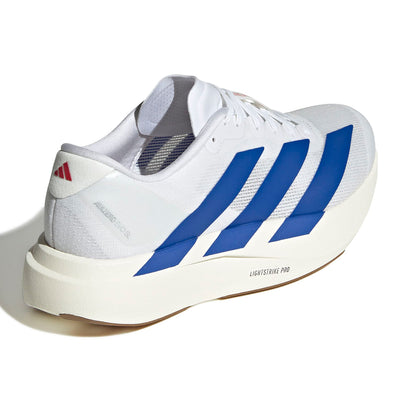 Adidas Men's Adizero Evo SL - BlackToe Running#colour_flash-white-team-royal-blue-pure-ruby