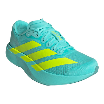 Adidas Men's Adizero Evo SL - BlackToe Running#colour_flash-aqua-lucid-lemon-mint-ton