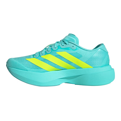 Adidas Men's Adizero Evo SL - BlackToe Running#colour_flash-aqua-lucid-lemon-mint-ton