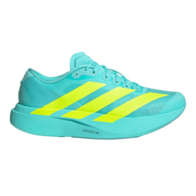 Adidas Men's Adizero Evo SL - BlackToe Running#colour_flash-aqua-lucid-lemon-mint-ton