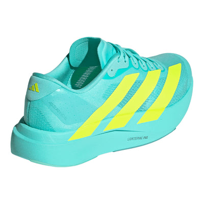 Adidas Men's Adizero Evo SL - BlackToe Running#colour_flash-aqua-lucid-lemon-mint-ton