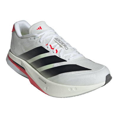 Adidas Men's Adizero Boston 13 - BlackToe Running#colour_white-core-black-lucid-red