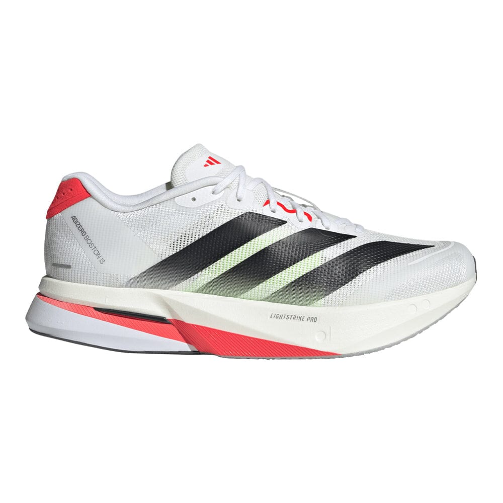 Adidas Men's Adizero Boston 13 - BlackToe Running#colour_white-core-black-lucid-red