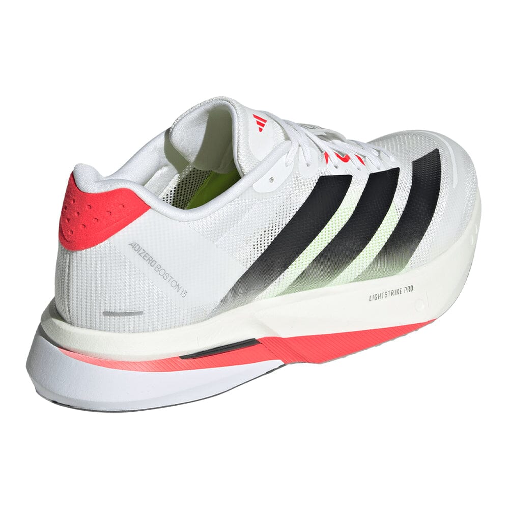 Adidas Men's Adizero Boston 13 - BlackToe Running#colour_white-core-black-lucid-red