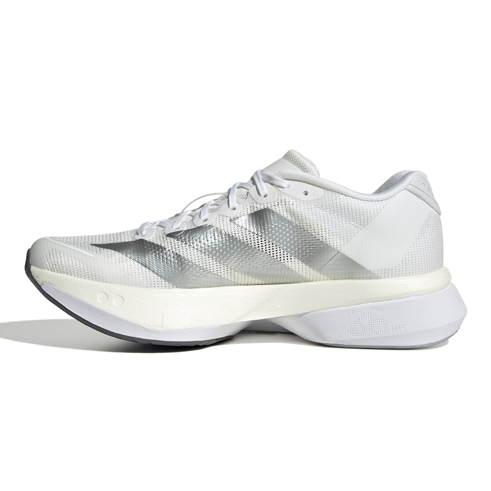 Adidas Women's Adizero Boston 13 - BlackToe Running#colour_white-matte-silver-dash-grey