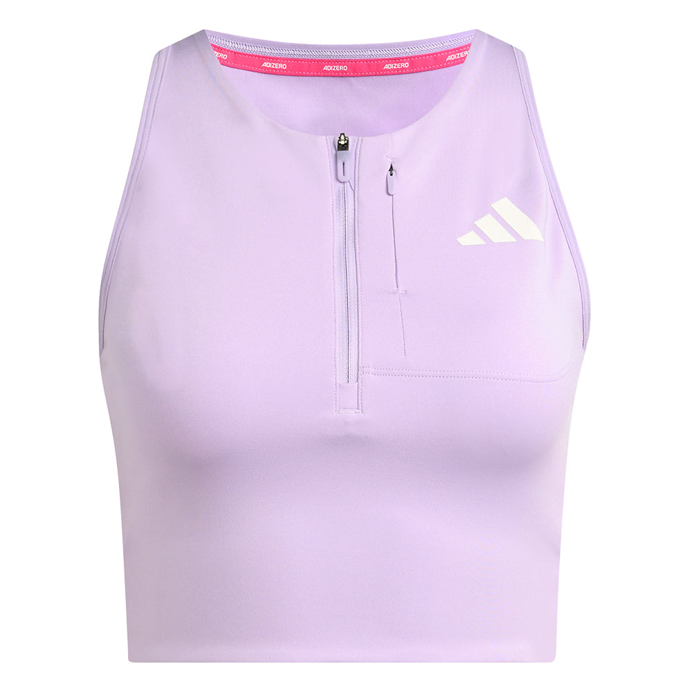 Adidas Women's Adizero Running Gel Pocket Crop Top - BlackToe Running