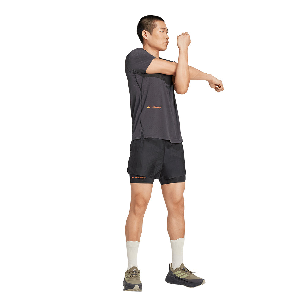 Adidas Men's Adi365 H.Koumori Running T-Shirt - BlackToe Running