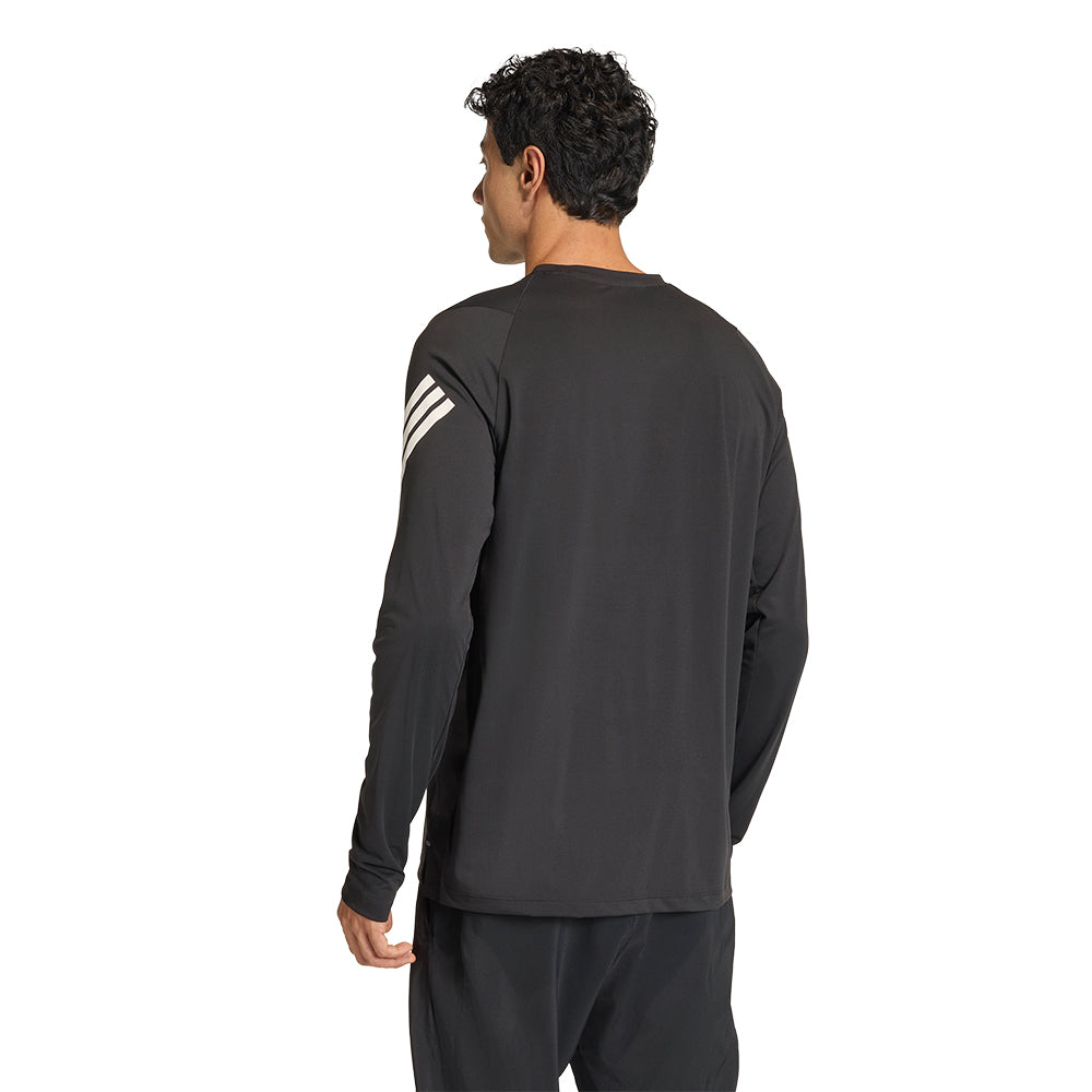 Adidas Men's Adi365 Running Iconic Climacool Long Sleeve - BlackToe Running#colour_black