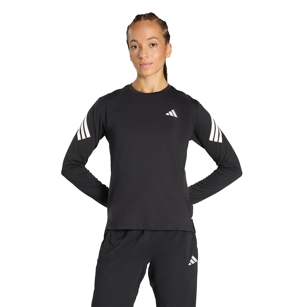 Adidas Women's Adi365 Running Climacool Iconic Long Sleeve - BlackToe Running#colour_black