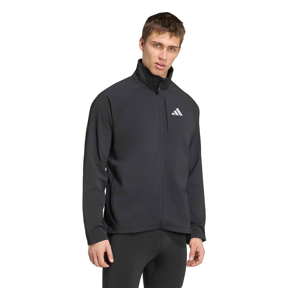 Adidas Men's Adi365 Running Essentials Winterized Jacket - BlackToe Running#colour_black