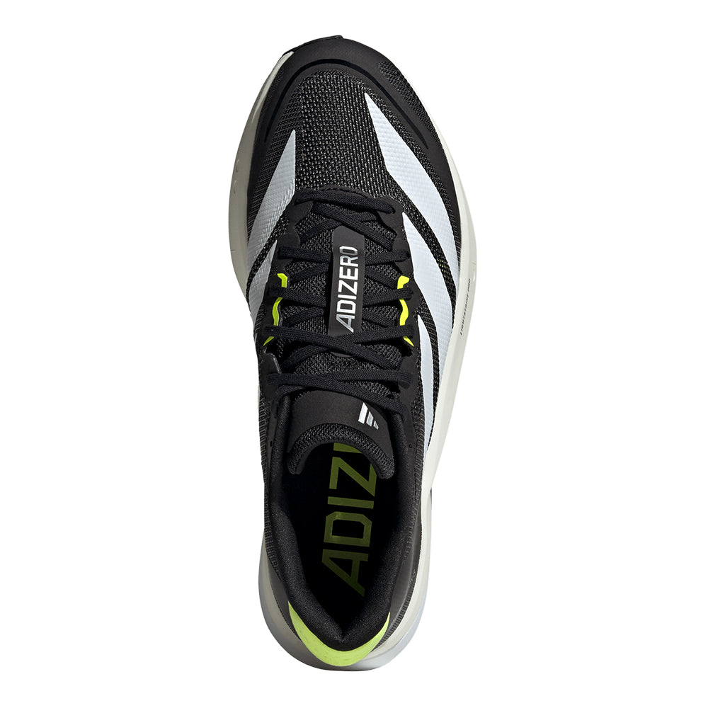 Adidas Men's Adizero Boston 13 - BlackToe Running#colour_core-black-cloud-white-solar-yellow