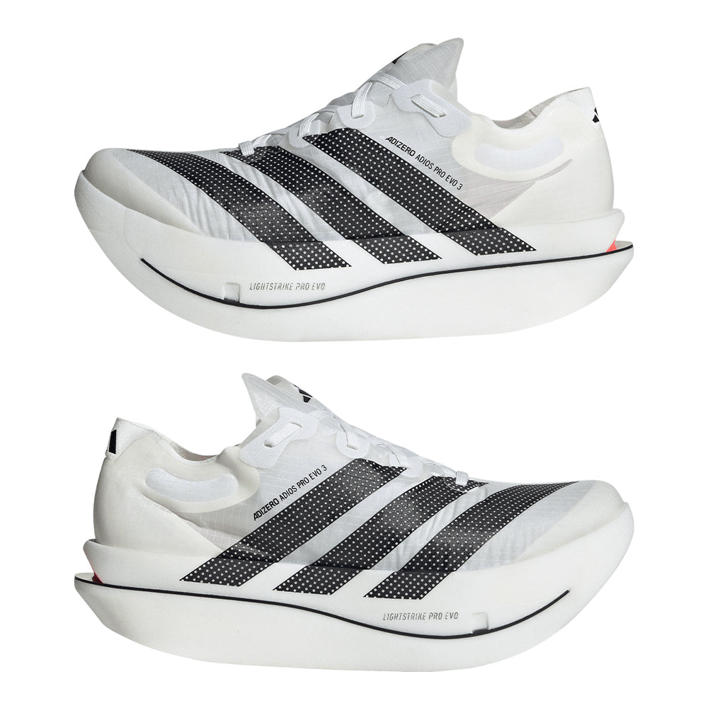 Adidas Adizero Adios Pro Evo 3 - BlackToe Running#colour_cloud-white-core-black-solar-turbo
