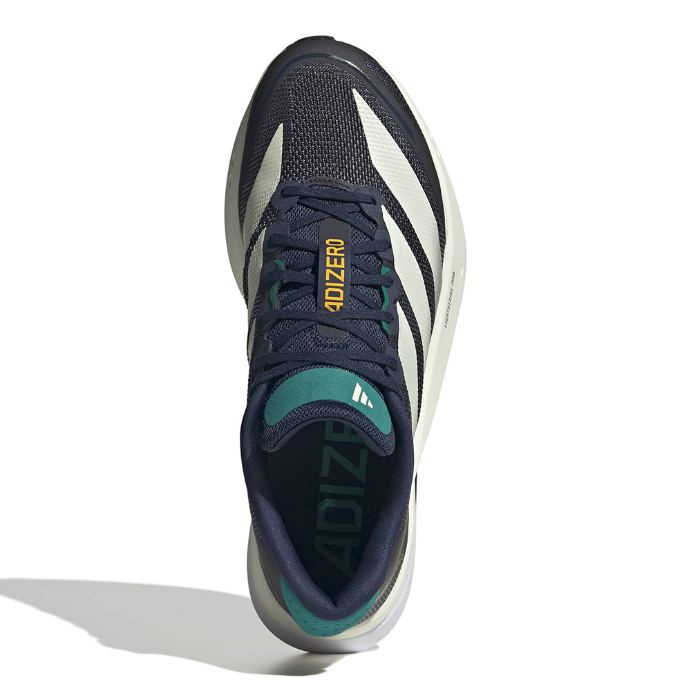 Adidas Men's Adizero Boston 13 - BlackToe Running#colour_night-indigo-wonder-white-equipment-green