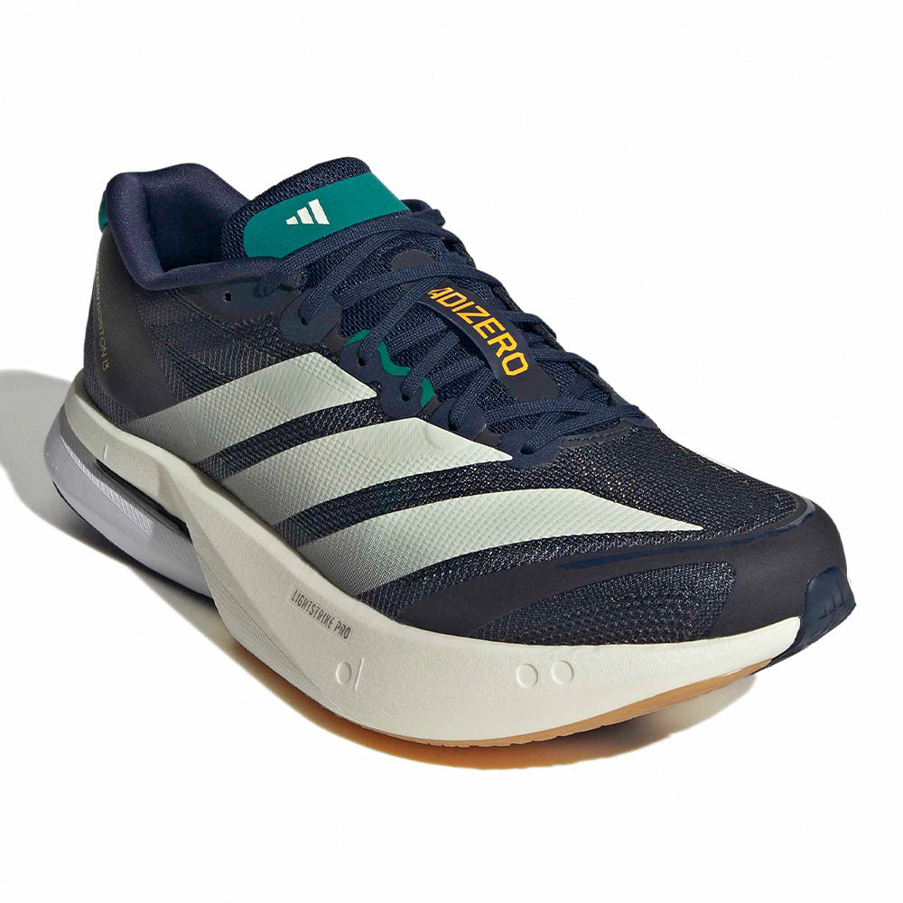 Adidas Men's Adizero Boston 13 - BlackToe Running#colour_night-indigo-wonder-white-equipment-green