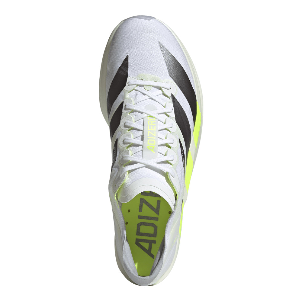 Adidas Men's Adizero Takumi Sen 11 - BlackToe Running#colour_white-iron-met-solar-yellow