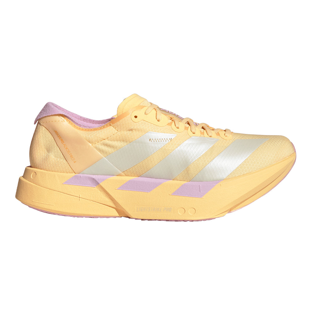 Adidas Women's Adizero Adios Pro 4 - BlackToe Running#colour_ice-tangerine-bliss-lilac