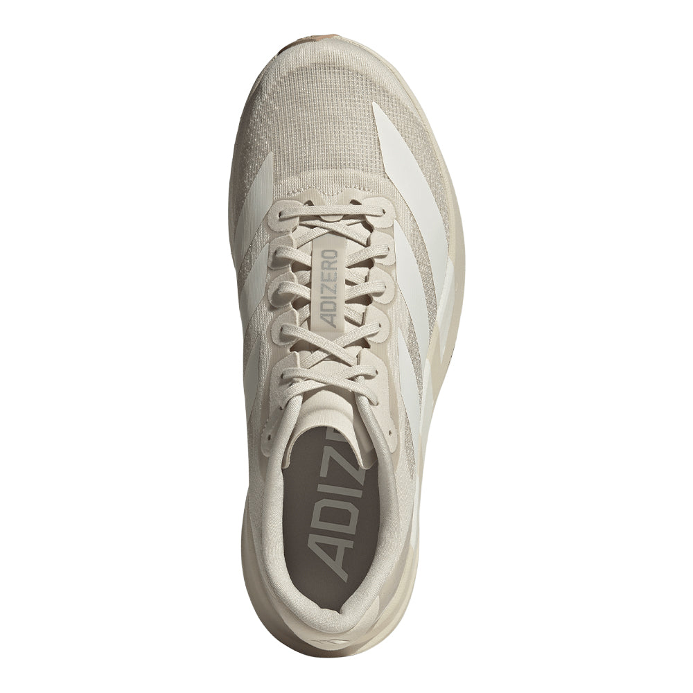 Adidas Men's Adizero Evo SL - BlackToe Running#colour_alumina-off-white-warm-sandstone