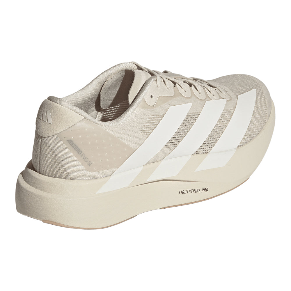 Adidas Men's Adizero Evo SL - BlackToe Running#colour_alumina-off-white-warm-sandstone
