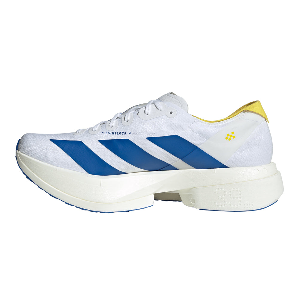 限定アイテムadidas Adizero Adios Pro 4ホワイト/ブルー adidas Adizero Adios Pro 4 Sneakers - White | Free Shipping with