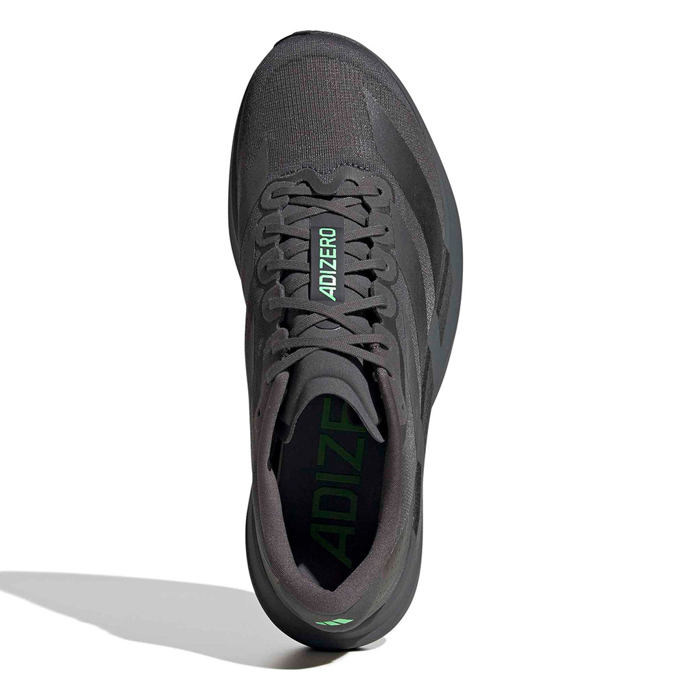 Adidas Men's Adizero Evo SL - BlackToe Running#colour_dark-grey-core-black-lime-burst