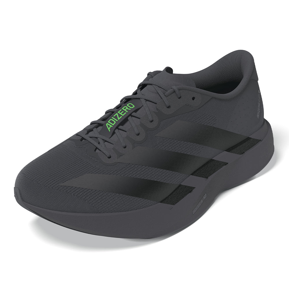 Adidas Men's Adizero Evo SL - BlackToe Running#colour_dark-grey-core-black-lime-burst