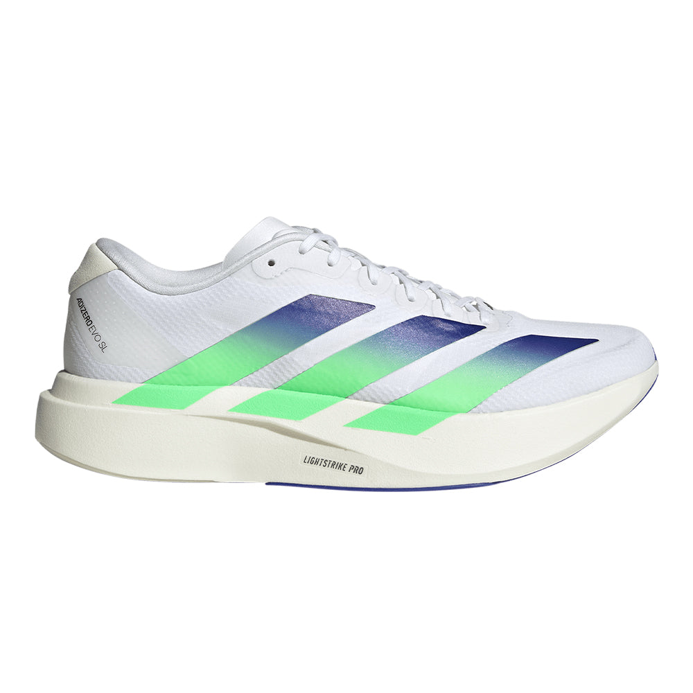 Adidas Men's Adizero Evo SL Woven - BlackToe Running#colour_white-beam-green-core-white