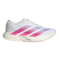 Adidas Women's Adizero Evo SL Woven - BlackToe Running#colour_white-lucid-fuchsia-violet-tone