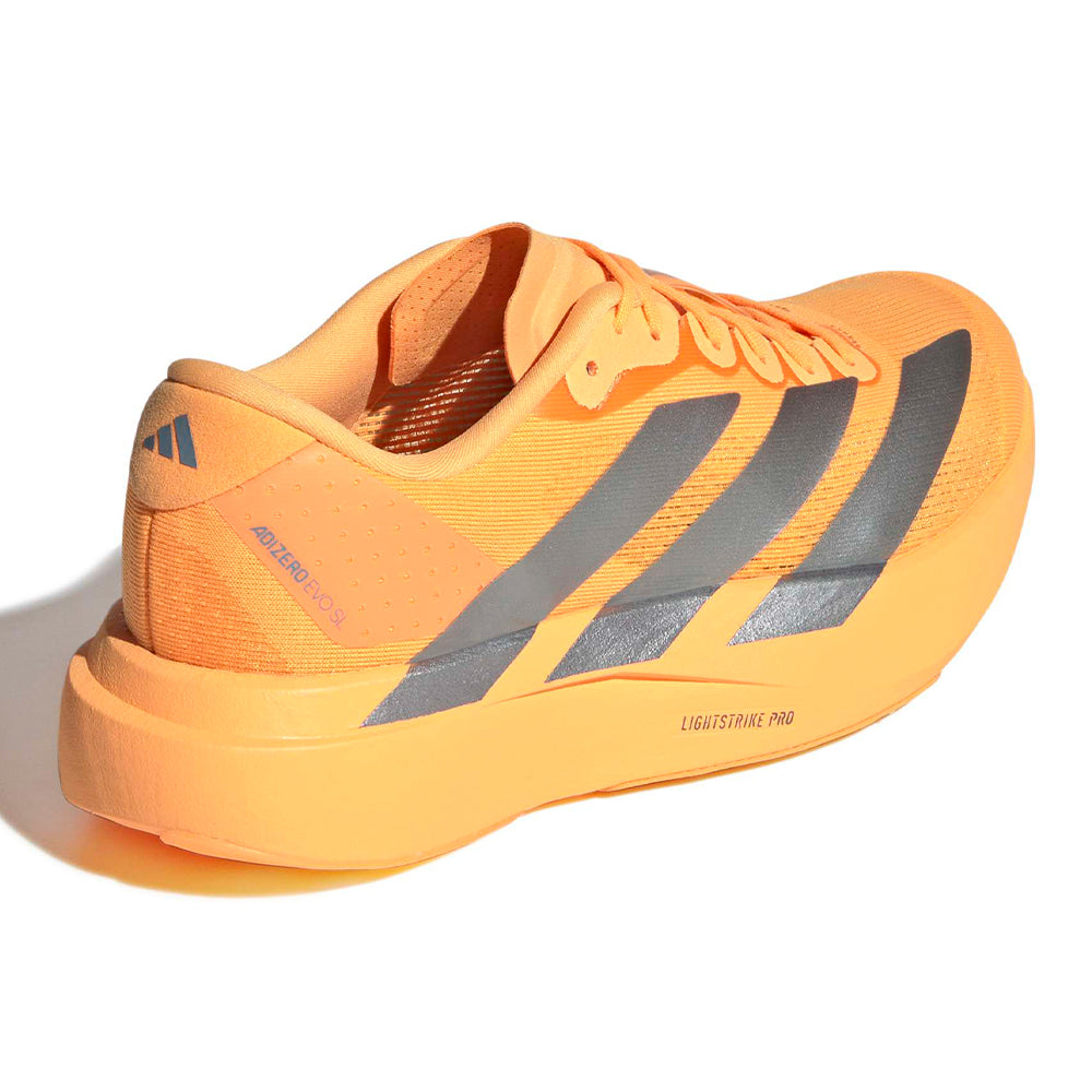 Adidas Women's Adizero Evo SL - BlackToe Running#colour_flash-orange-magic-grey-met-iron-met