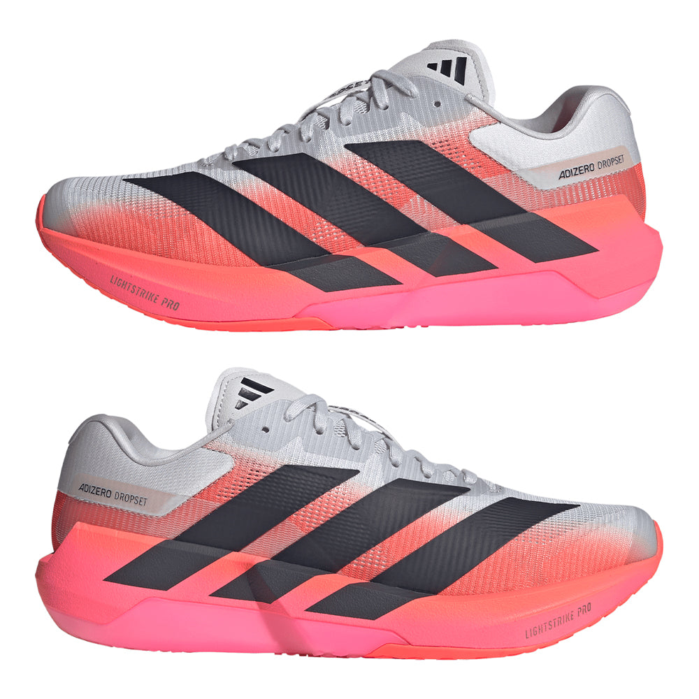 Adidas Men's Adizero Dropset Pro - BlackToe Running#colour_dash-grey-night-grey-solar-turbo
